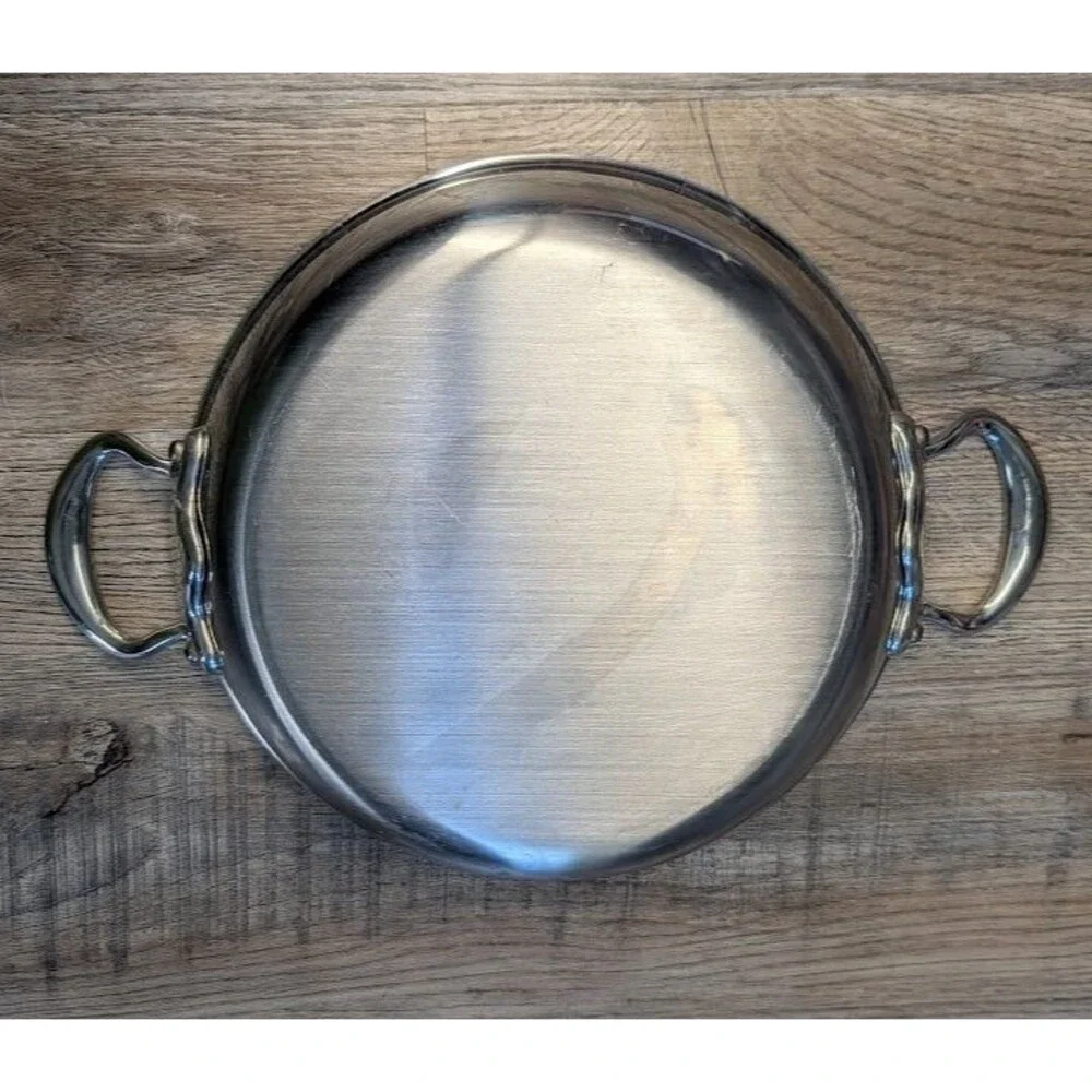 Mauviel 1830 M'Cook 5-Ply Stainless Steel Frying Pan 24cm 2 Handles MSRP $320